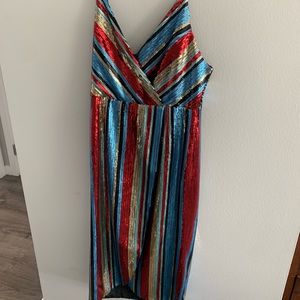 Vici dolls Multi colored sequin dress